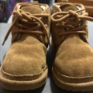 Kids Tan Suede Boots